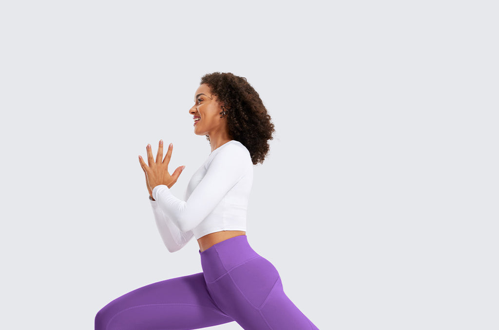 CRZ YOGA Women's Fleece Lined Leggings with Pockets 28'' Olive Green