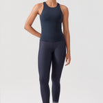 Women's Fleece Lined Leggings 28" Navy