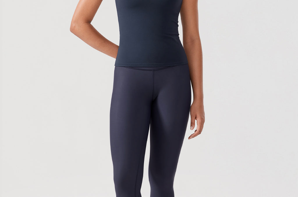 Women's Fleece Lined Leggings 28" Navy