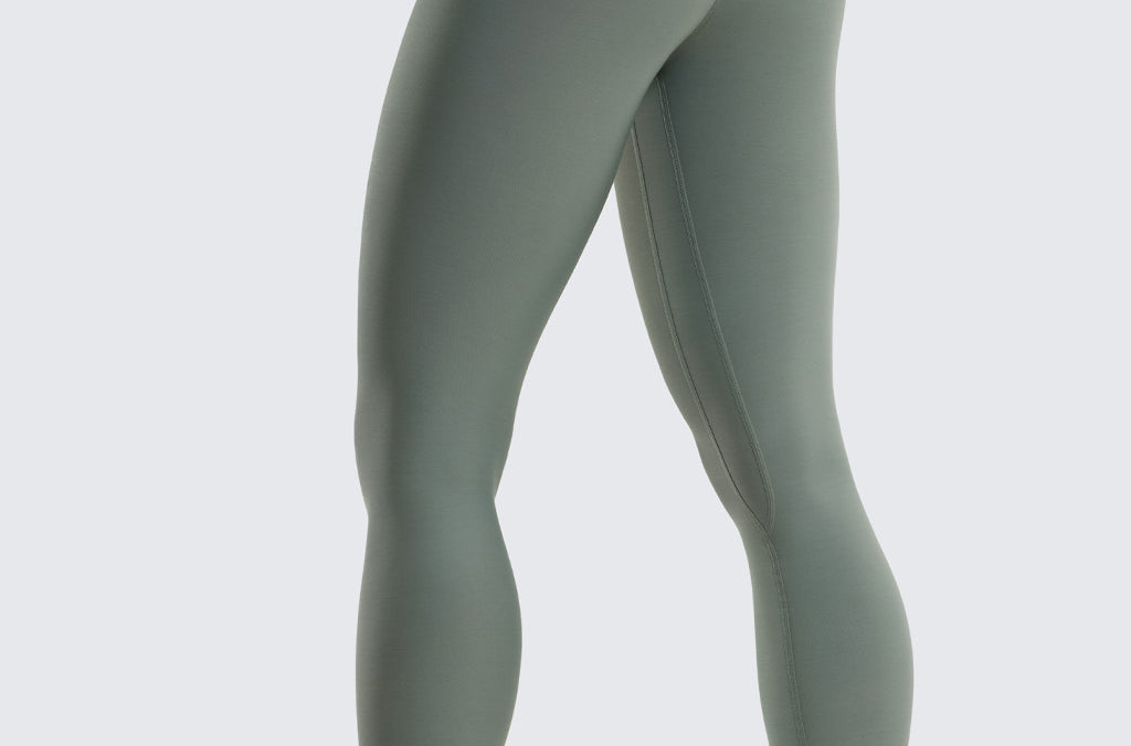 Women's Fleece Lined Leggings 28" Grey Sage