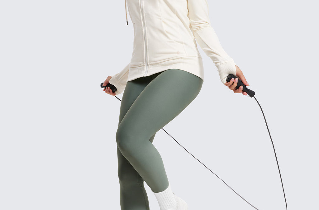 Women's Fleece Lined Leggings 28" Grey Sage