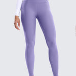Women's Fleece Lined Leggings 28" Dark Lavender Purple