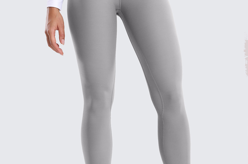 Women's Fleece Lined Leggings 28" Rhino Grey