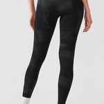 CRZ YOGA Women's Yoga Lounge High Rise Butterluxe Yoga Leggings 25'' Black Tie Dye Flowers