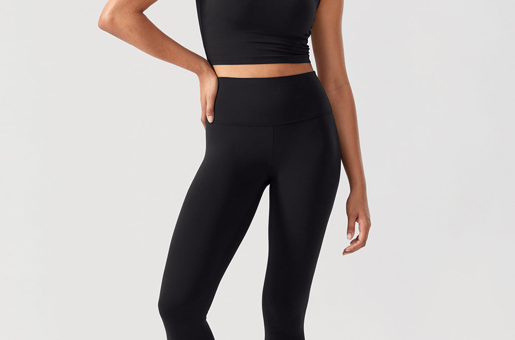 Women's Yoga Leggings 28" Black
