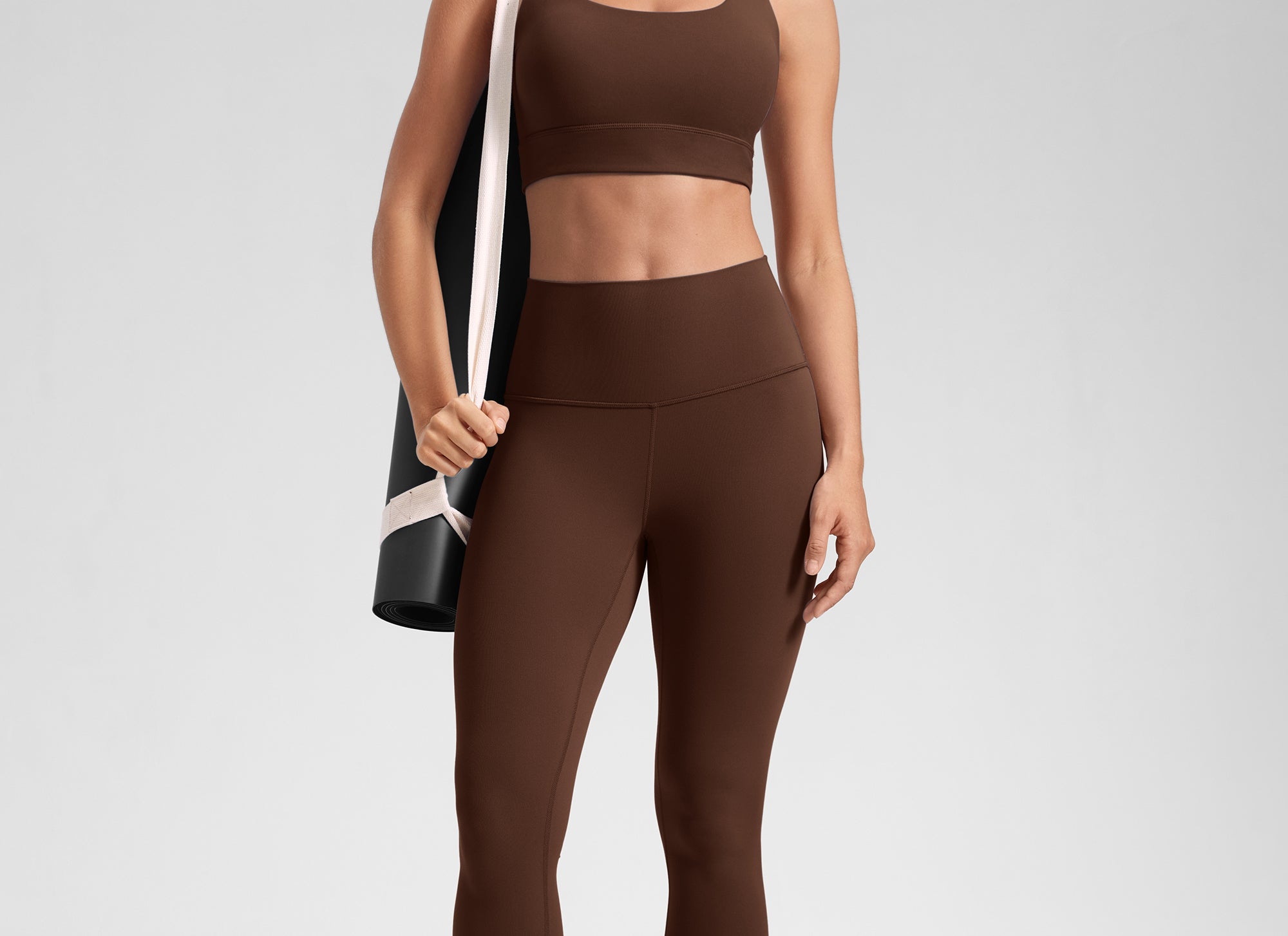 Women's Yoga Leggings 28" Lava Brown