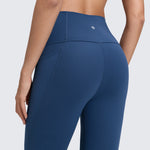 CRZ YOGA Women's Yoga Leggings 25" with Pockets French Navy