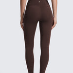 CRZ YOGA Women's Yoga Leggings 25" with Pockets Hot Fudge Brown