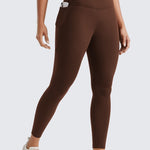 CRZ YOGA Women's Yoga Leggings 25" with Pockets Lava Brown