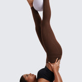 CRZ YOGA Women's Yoga Leggings 25" with Pockets Lava Brown