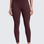 CRZ YOGA Women's Yoga Leggings 25" with Pockets Ripe Plum