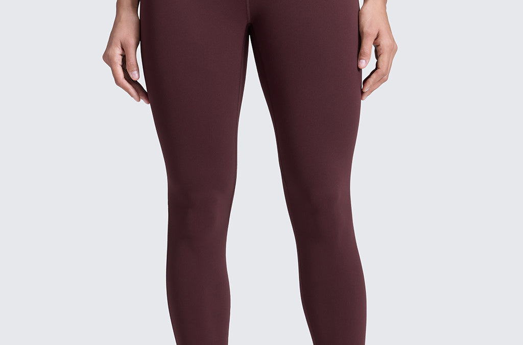 CRZ YOGA Women's Yoga Leggings 25" with Pockets Ripe Plum