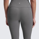 CRZ YOGA Women's Yoga Leggings 25" with Pockets Ash Grey