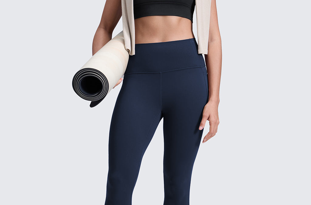 CRZ YOGA Women's Yoga Leggings 25" with Pockets Future Navy
