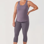 Women's Pima Cotton Racerback Tank Top Graphite Green