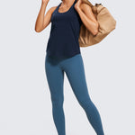 Women's Pima Cotton Racerback Tank Top Jade Grey