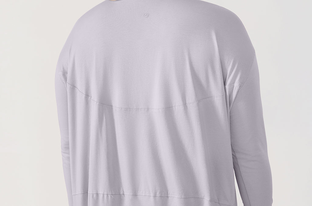 Women's Pima Cotton Boat Neck Long Sleeve Shirts Black