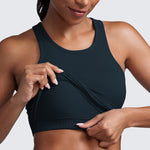 Women's Seamless Ribbed Cropped Tank Top Sparkle Blue