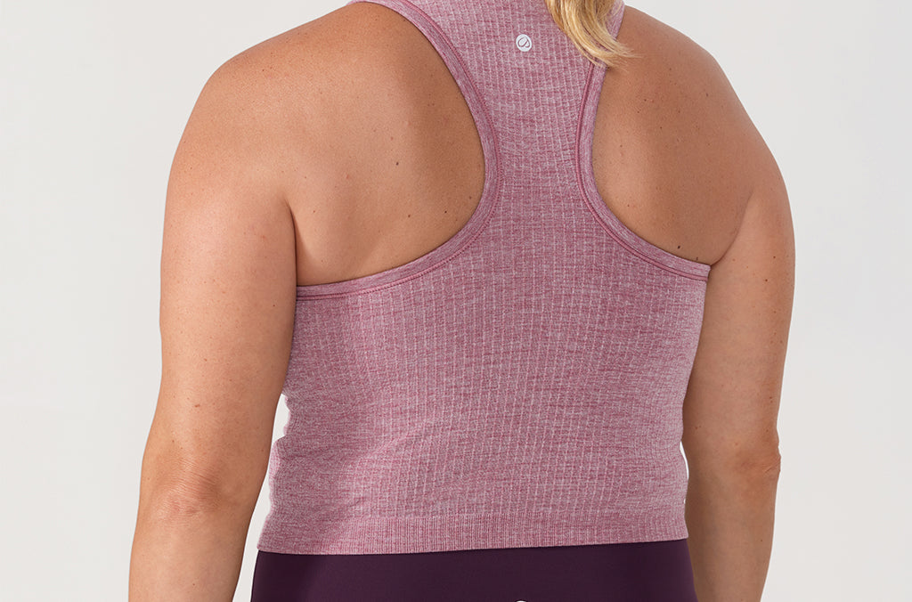 Women's Seamless Ribbed Cropped Tank Top White