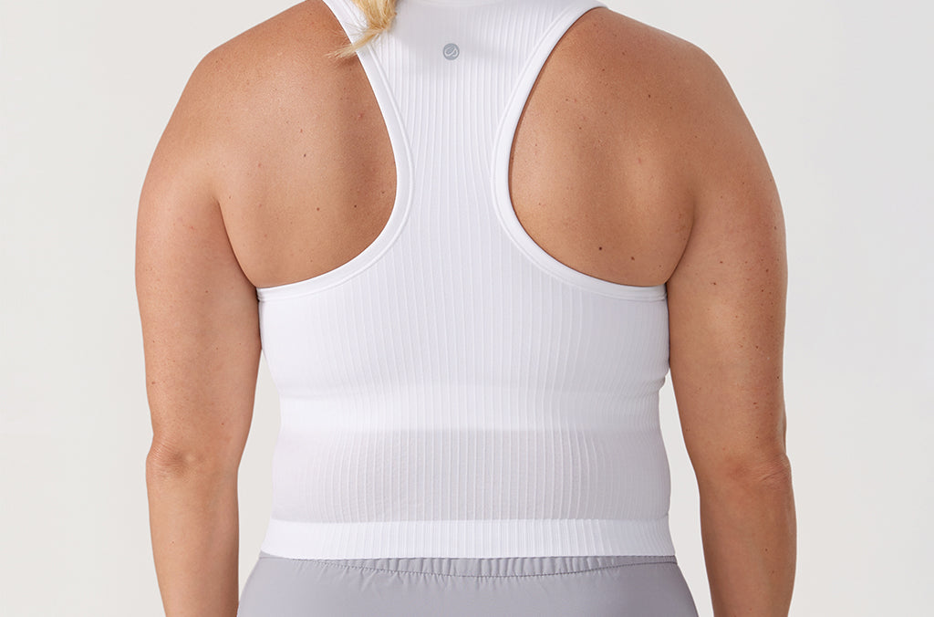 Women's Seamless Ribbed Cropped Tank Top Darkish Green