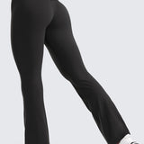 CRZ YOGA Women's High Waist Flare Leggings 29" Black