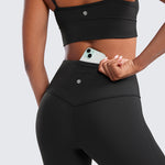 CRZ YOGA Women's High Waist Flare Leggings 29" Black