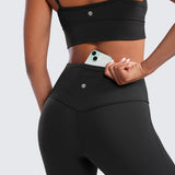 CRZ YOGA Women's High Waist Flare Leggings 29" Black