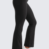 CRZ YOGA Women's High Waist Flare Leggings 29" Black