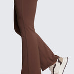 CRZ YOGA Women's High Waist Flare Leggings 29" Coffee Brown