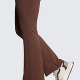 CRZ YOGA Women's High Waist Flare Leggings 29" Coffee Brown
