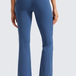 CRZ YOGA Women's High Waist Flare Leggings 29" Pitch Blue