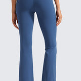 CRZ YOGA Women's High Waist Flare Leggings 29" Pitch Blue
