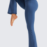 CRZ YOGA Women's High Waist Flare Leggings 29" Pitch Blue