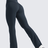 CRZ YOGA Women's High Waist Flare Leggings 29" True Navy