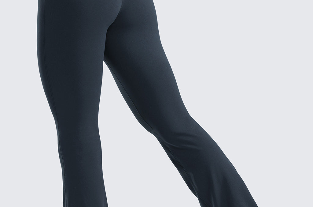 CRZ YOGA Women's High Waist Flare Leggings 29" True Navy