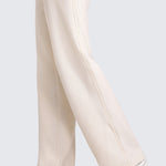 CRZ YOGA Women's Cotton Fleece Lined Sweatpants 30" Dark Red 2