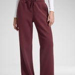 CRZ YOGA Women's Cotton Fleece Lined Sweatpants 30" Milky White