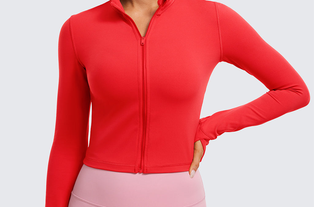 Women's Butterluxe Cropped Outerwear Full Zip Jackets Black