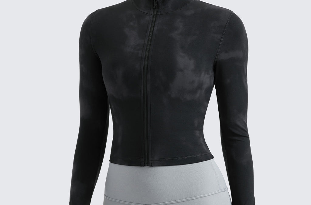 Women's Butterluxe Cropped Outerwear Full Zip Jackets Deep Red