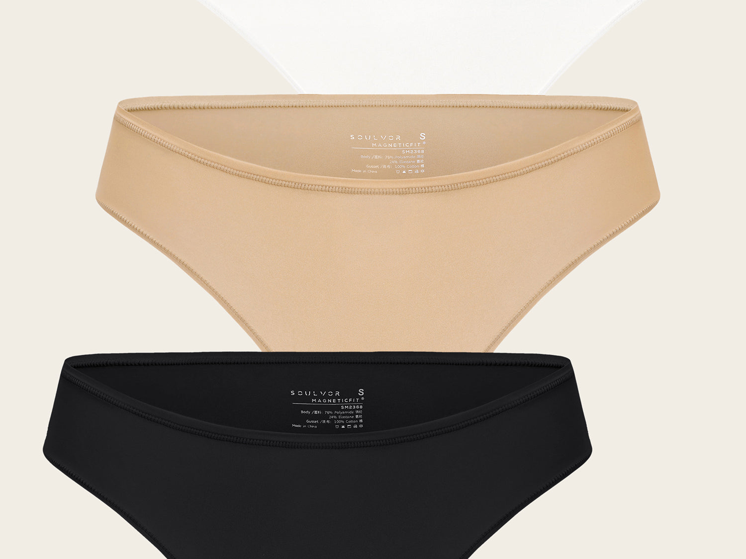 Women's Cheeky High Cut Bikini 3 Pack Basic 3 (3pack)