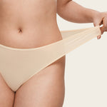 Women's Cheeky High Cut Bikini 3 Pack Parchment (3pack)