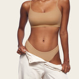 Women's Cheeky High Cut Bikini 3 Pack Soft Tan (3pack)