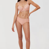 Women's Floral Lace Underwired Bra Blush Beige