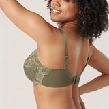 Women's Floral Lace Underwired Bra Camouflage