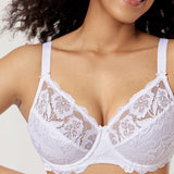 Women's Floral Lace Underwired Bra White