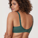 Women's Floral Lace Underwired Bra Midnight Emerald