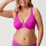 Women's Plunge Racerback Front Closure Bra Ivory