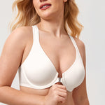 Women's Plunge Racerback Front Closure Bra Ivory