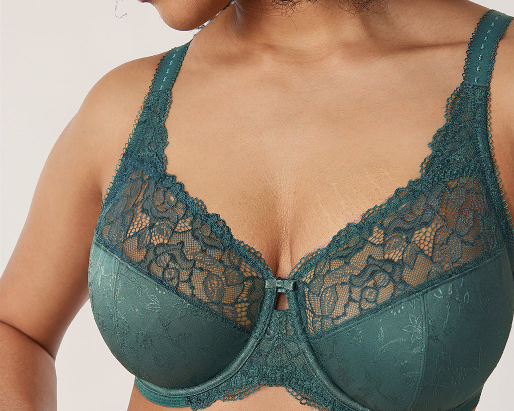 Women's Beauty Lace Bra Midnight Emerald