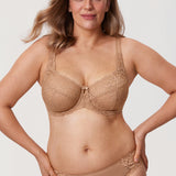 Women's Sheer Lace Unlined Bra Barely Buff